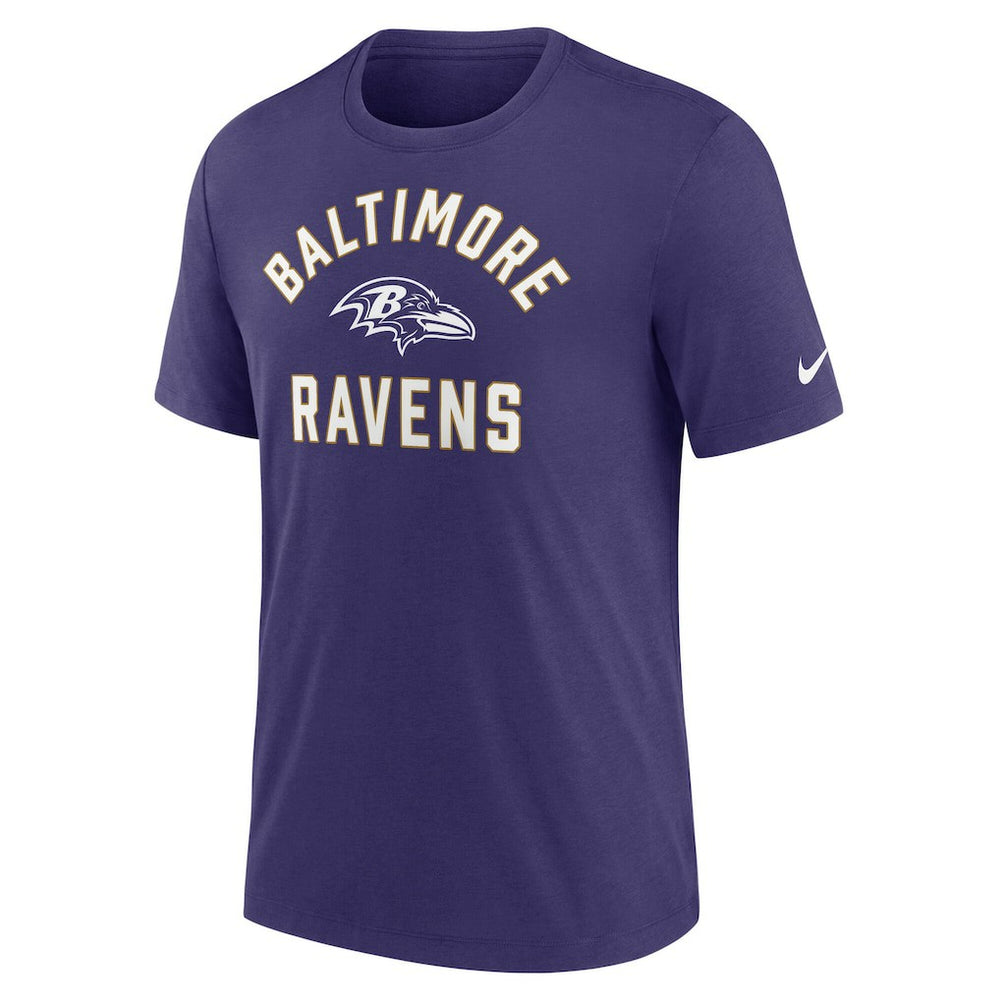 Baltimore Ravens Favorable Timeline Tri-Blend T-Shirt Purple