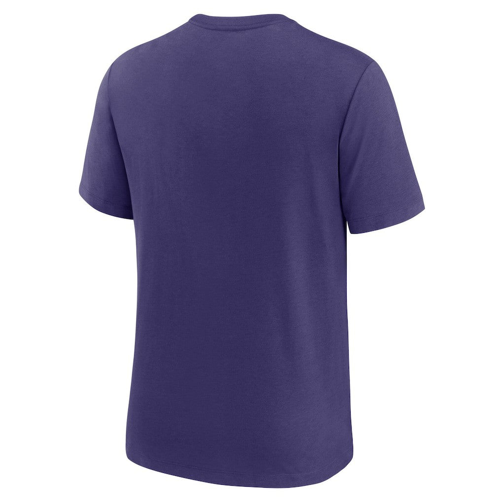 Baltimore Ravens Favorable Timeline Tri-Blend T-Shirt Purple