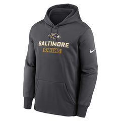 Baltimore Ravens Toss Sweep Performance Pullover Hoodie Anthracite