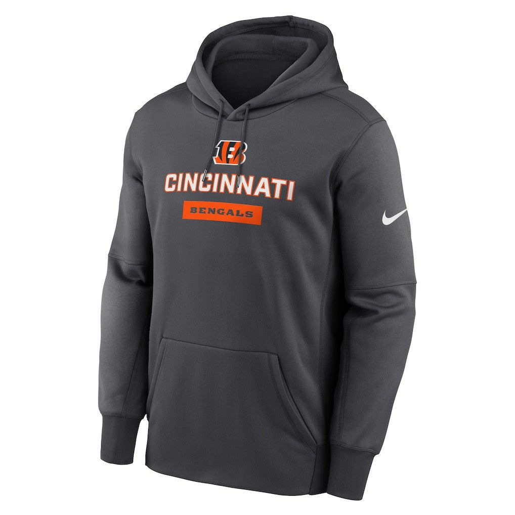 Cincinnati Bengals Toss Sweep Performance Pullover Hoodie Anthracite