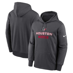 Houston Texans Toss Sweep Performance Pullover Hoodie Anthracite