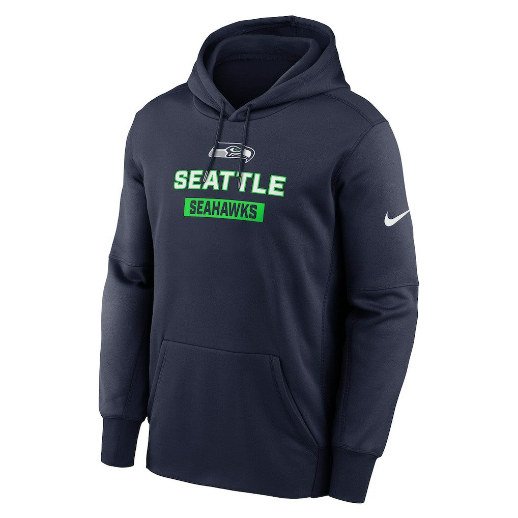 Seattle Seahawks Toss Sweep Performance Pullover Hoodie College Navy