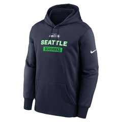 Seattle Seahawks Toss Sweep Performance Pullover Hoodie College Navy