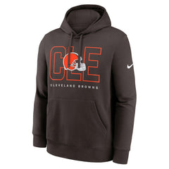 Cleveland Browns Busted Play Club Fleece Pullover Hoodie Brown