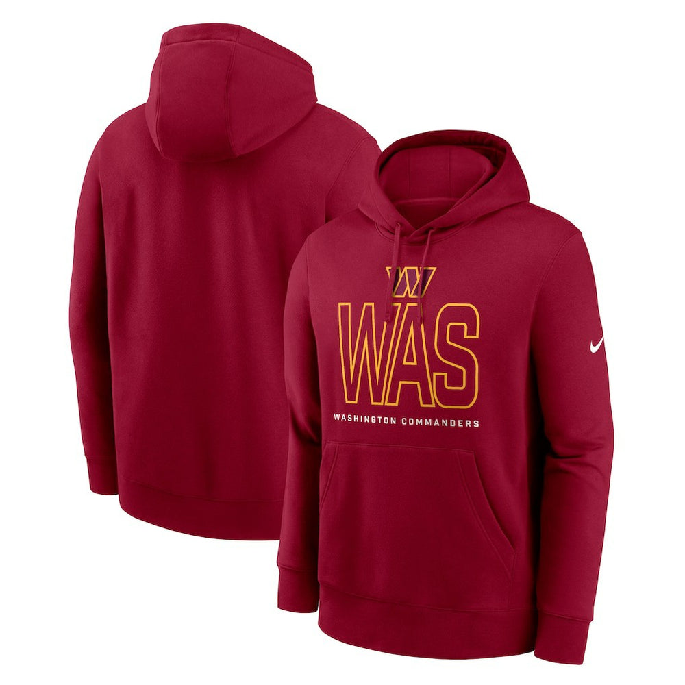 Washington Commanders Busted Play Club Fleece Pullover Hoodie Burgundy