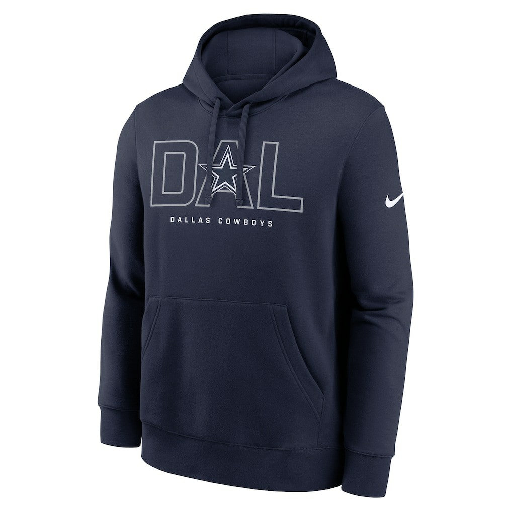 Dallas Cowboys Busted Play Club Fleece Pullover Hoodie Navy