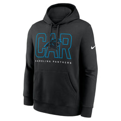 Carolina Panthers Busted Play Club Fleece Pullover Hoodie Black