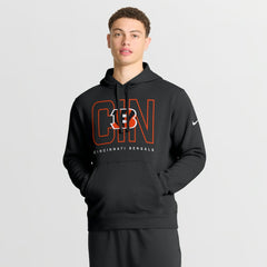 Cincinnati Bengals Busted Play Club Fleece Pullover Hoodie Black