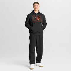 Cincinnati Bengals Busted Play Club Fleece Pullover Hoodie Black