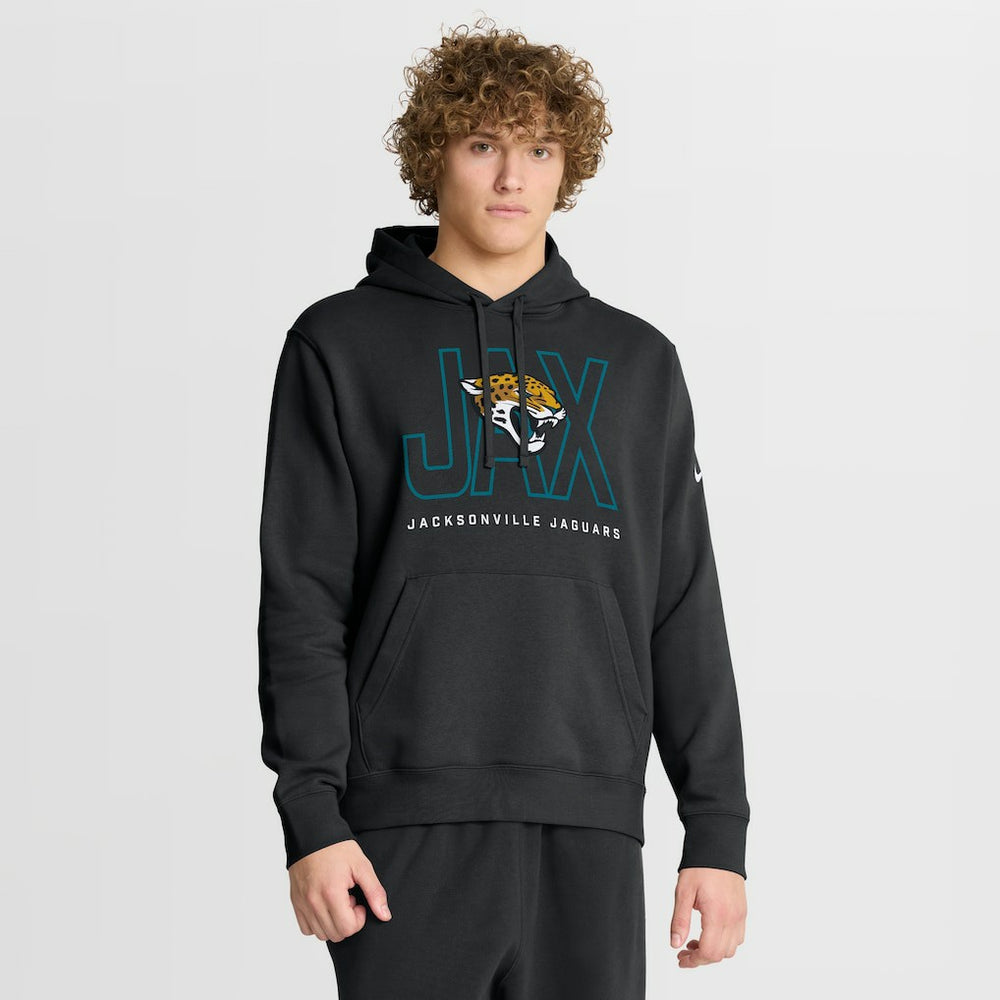 Jacksonville Jaguars Busted Play Club Fleece Pullover Hoodie Black