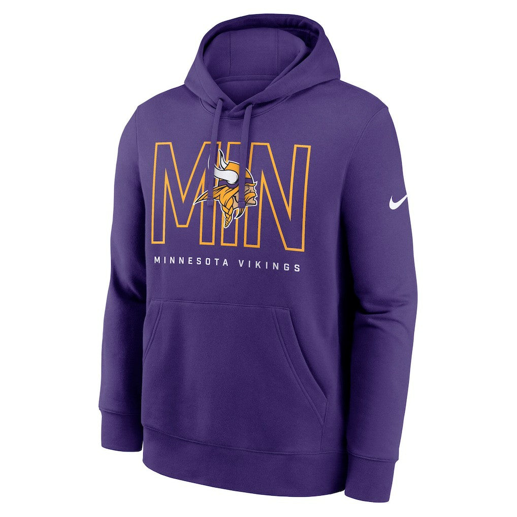 Minnesota Vikings Busted Play Club Fleece Pullover Hoodie Purple