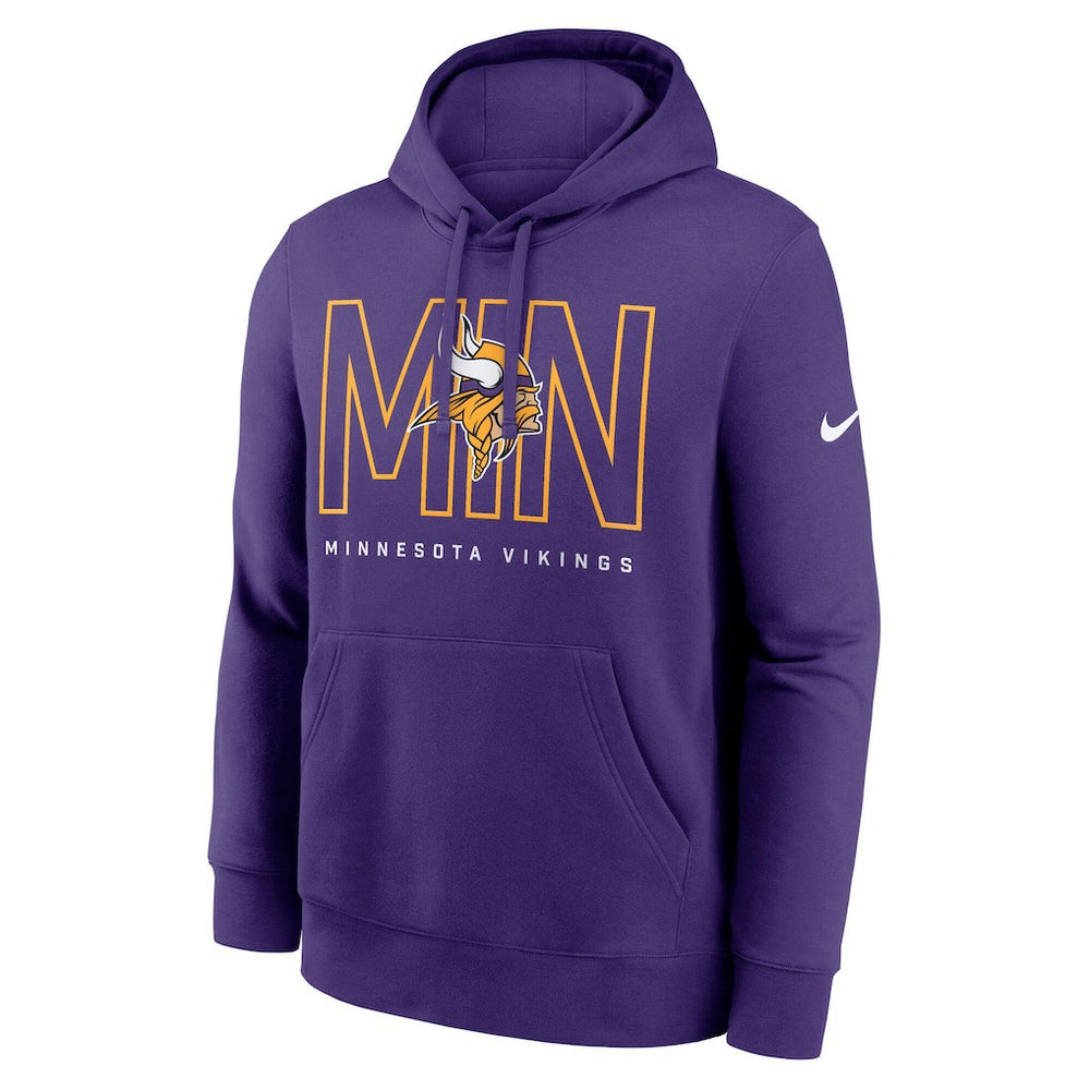 Minnesota Vikings Busted Play Club Fleece Pullover Hoodie Purple