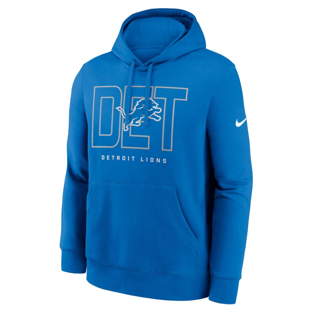 Detroit Lions Busted Play Club Fleece Pullover Hoodie Blue