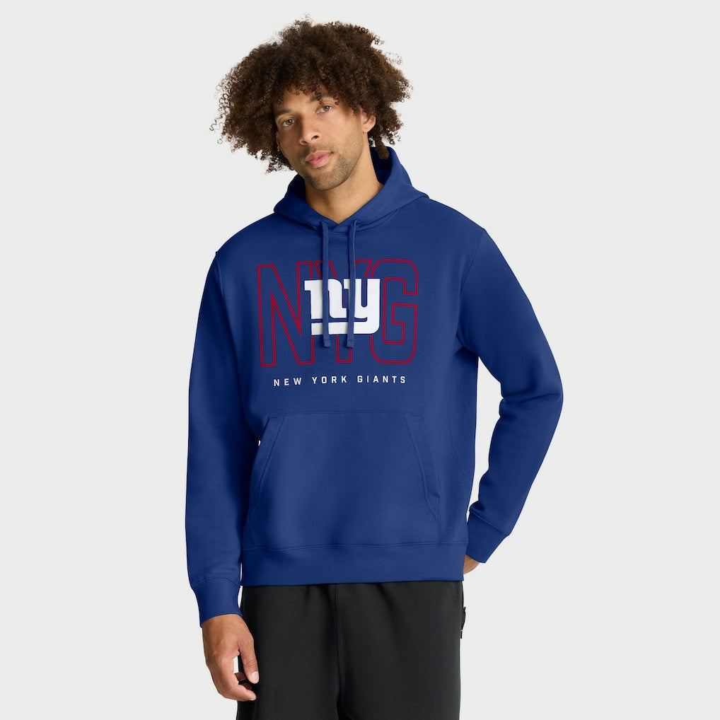 New York Giants Busted Play Club Fleece Pullover Hoodie Royal