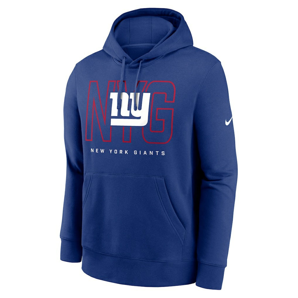 New York Giants Busted Play Club Fleece Pullover Hoodie Royal