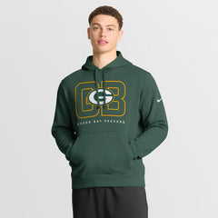 Green Bay Packers Busted Play Club Fleece Pullover Hoodie Green