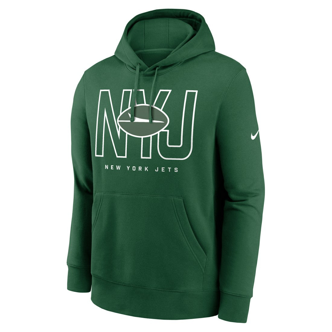 New York Jets Busted Play Club Fleece Pullover Hoodie Green