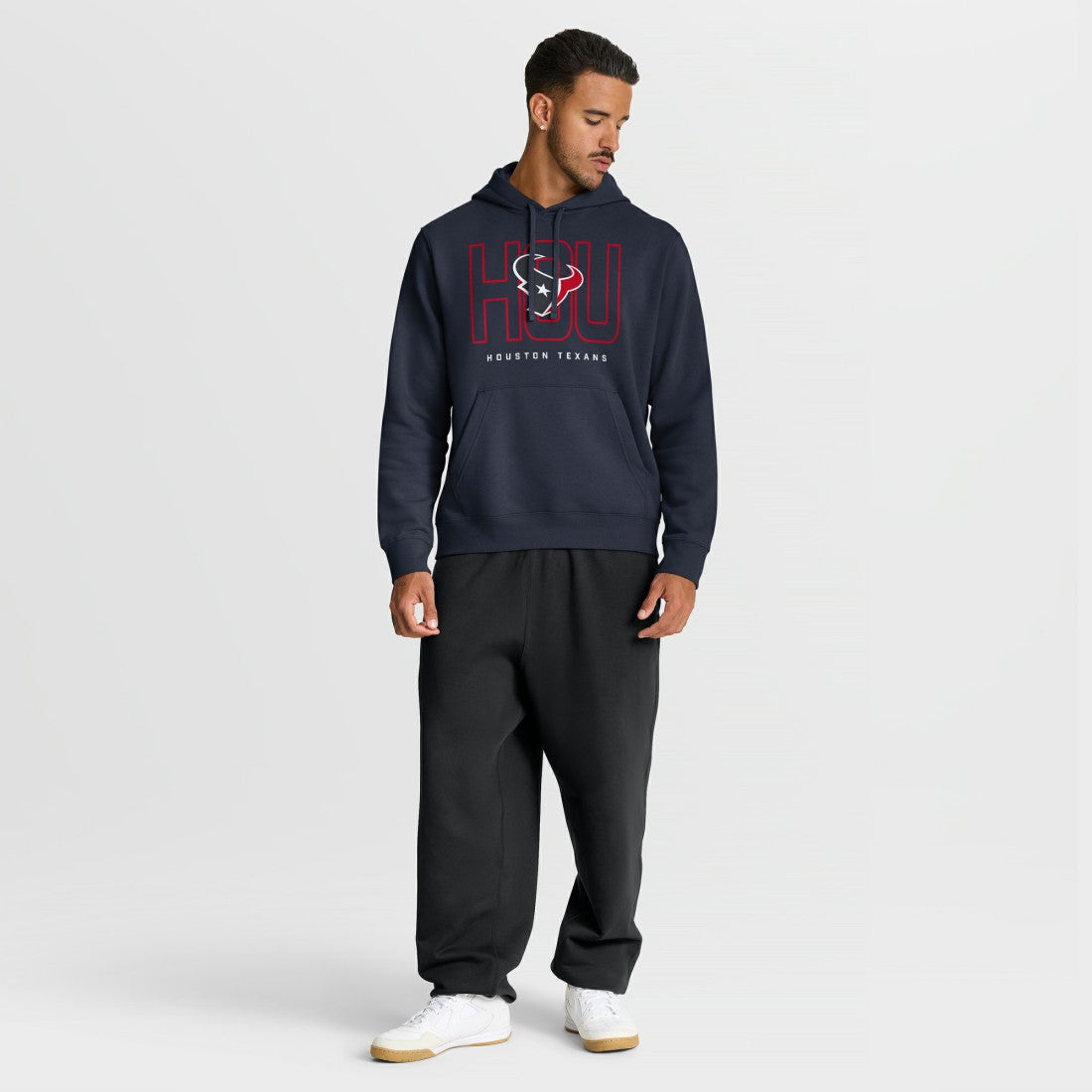 Houston Texans Busted Play Club Fleece Pullover Hoodie Navy
