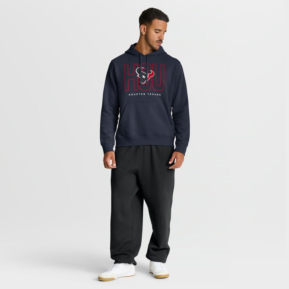 Houston Texans Busted Play Club Fleece Pullover Hoodie Navy
