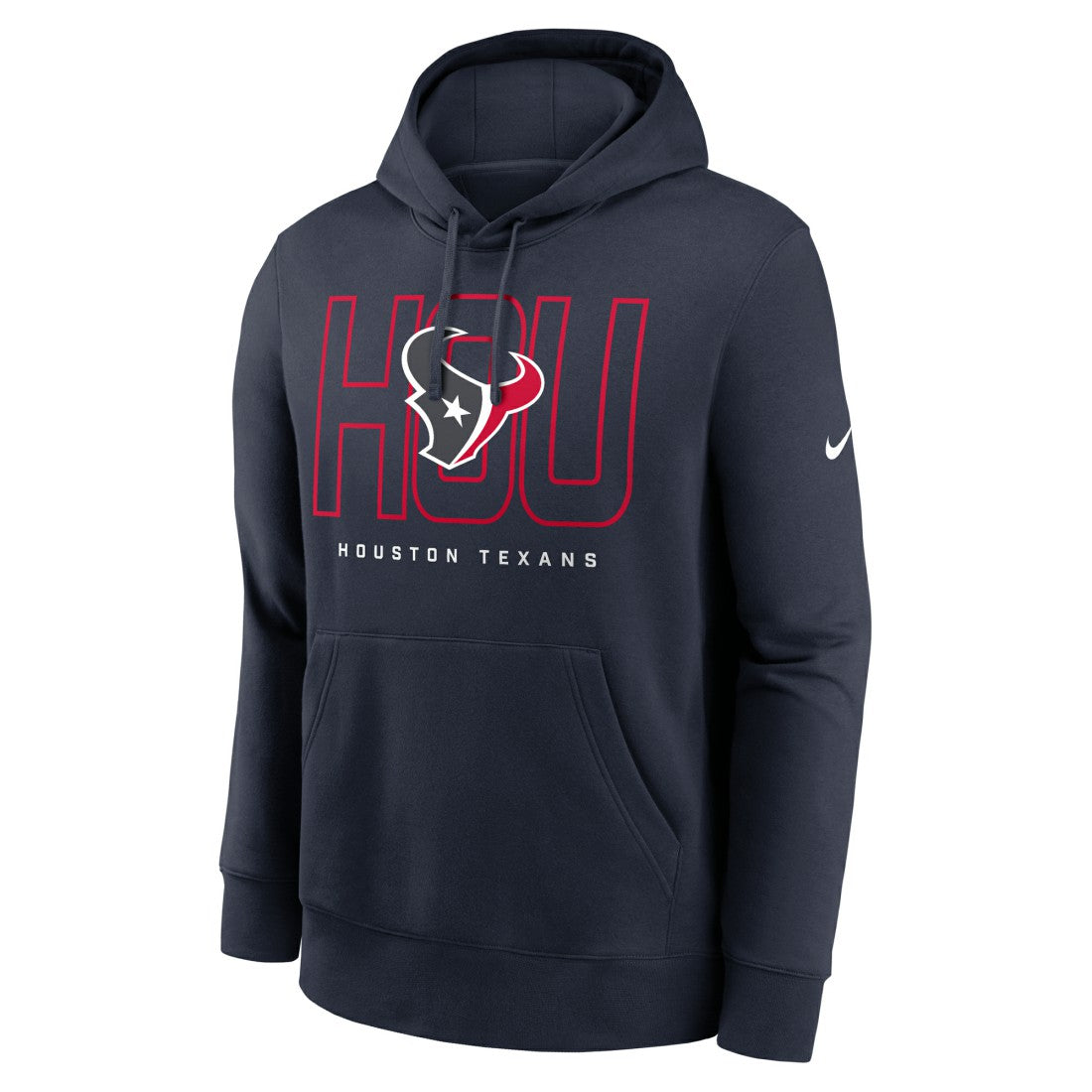 Houston Texans Busted Play Club Fleece Pullover Hoodie Navy