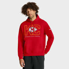 Kansas City Chiefs Busted Play Club Fleece Pullover Hoodie Red