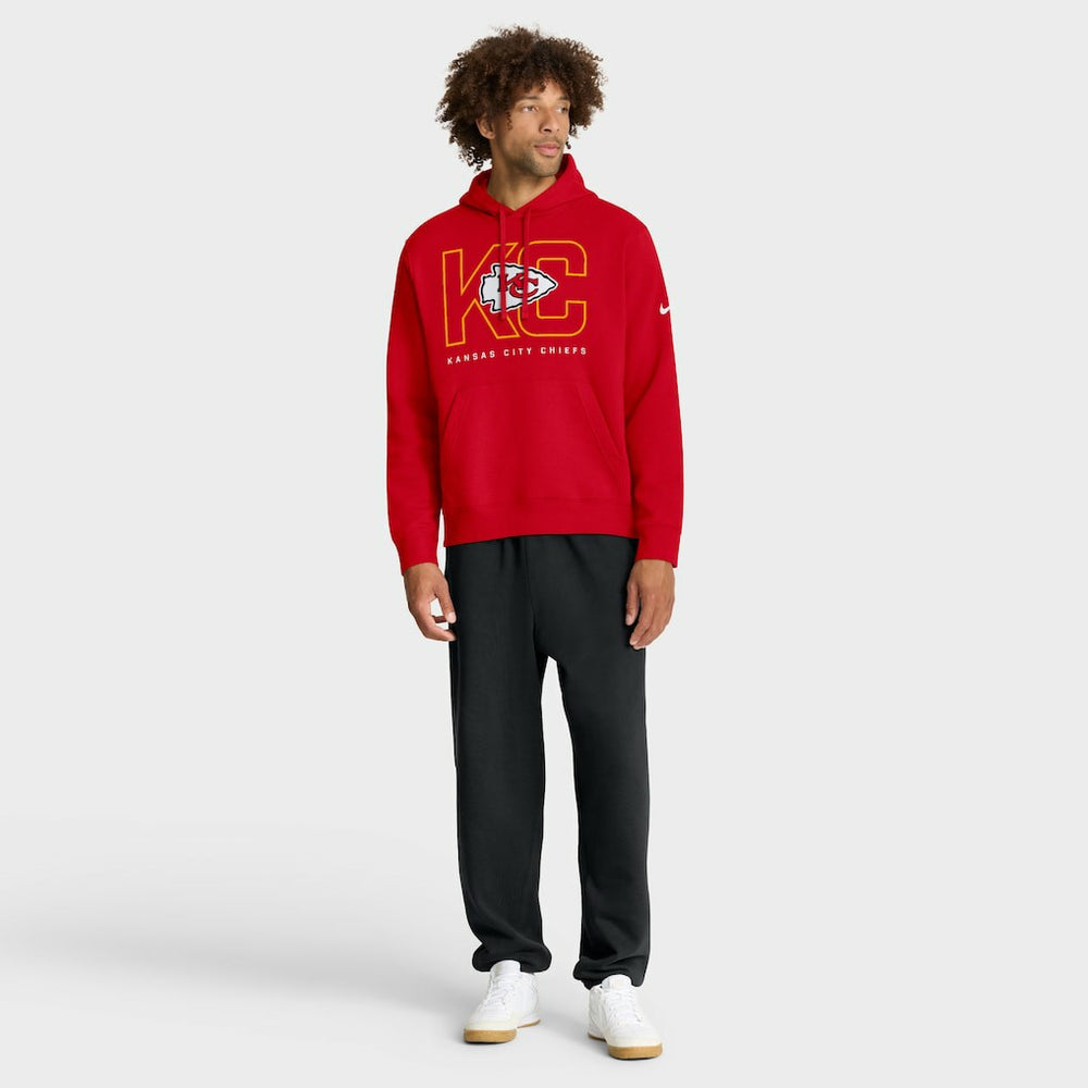 Kansas City Chiefs Busted Play Club Fleece Pullover Hoodie Red