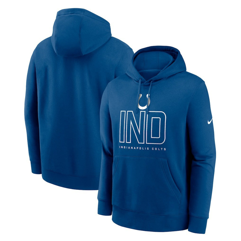 Indianapolis Colts Busted Play Club Fleece Pullover Hoodie Royal