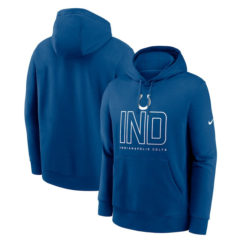 Indianapolis Colts Busted Play Club Fleece Pullover Hoodie Royal