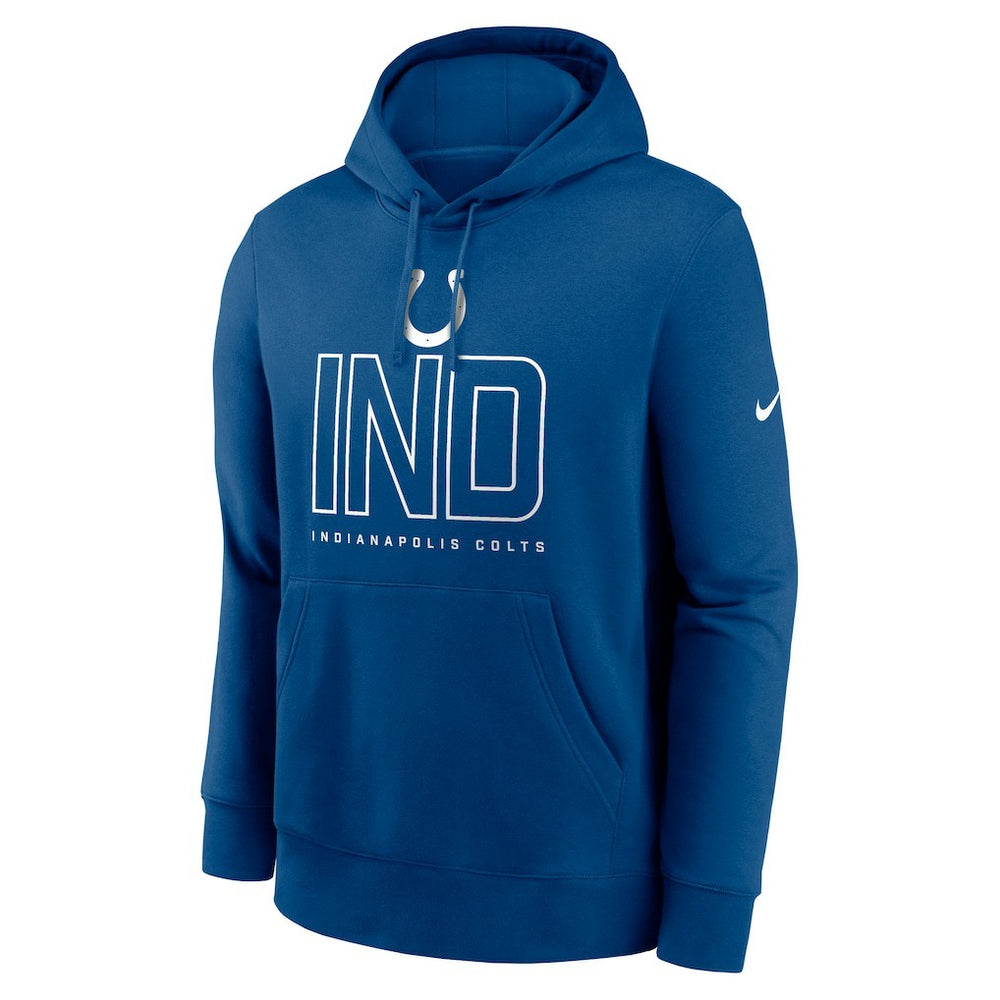 Indianapolis Colts Busted Play Club Fleece Pullover Hoodie Royal