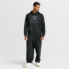 Las Vegas Raiders Busted Play Club Fleece Pullover Hoodie Black