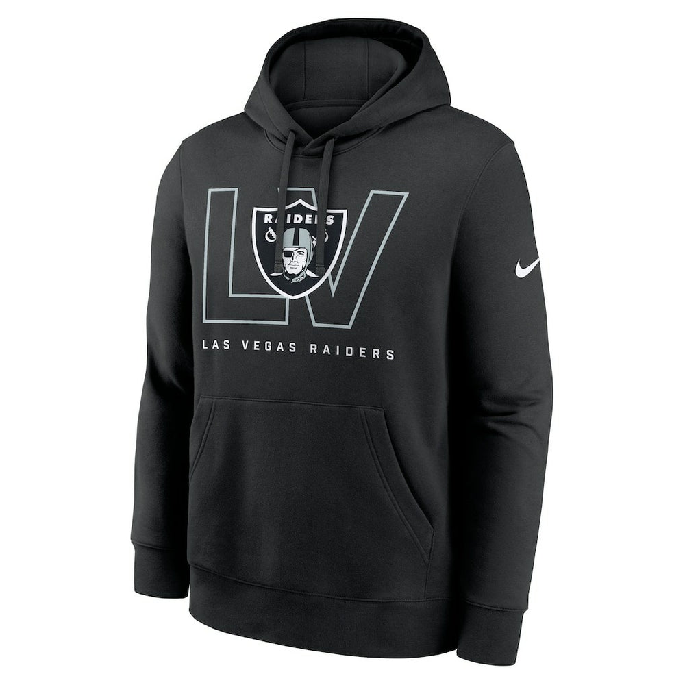 Las Vegas Raiders Busted Play Club Fleece Pullover Hoodie Black