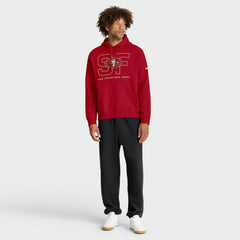 San Francisco 49ers Busted Play Club Fleece Pullover Hoodie Scarlet