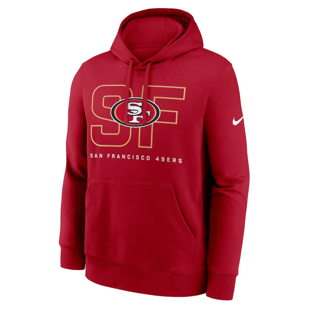 San Francisco 49ers Busted Play Club Fleece Pullover Hoodie Scarlet