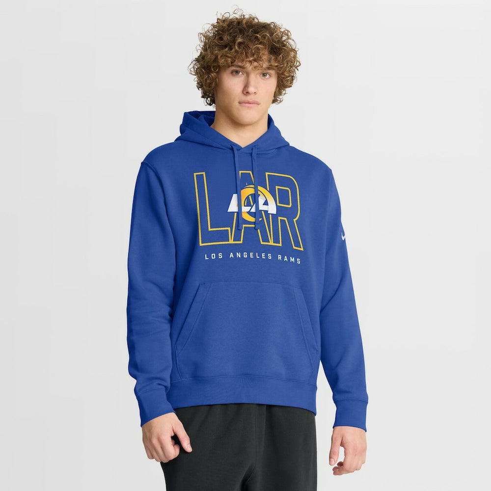 Los Angeles Rams Busted Play Club Fleece Pullover Hoodie Royal