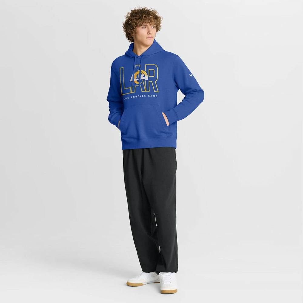 Los Angeles Rams Busted Play Club Fleece Pullover Hoodie Royal