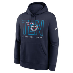 Tennessee Titans Busted Play Club Fleece Pullover Hoodie Navy