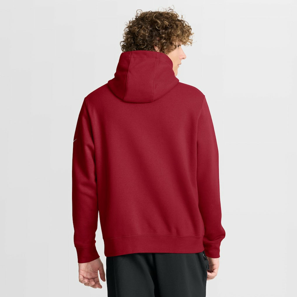 Arizona Cardinals Busted Play Club Fleece Pullover Hoodie Cardinal