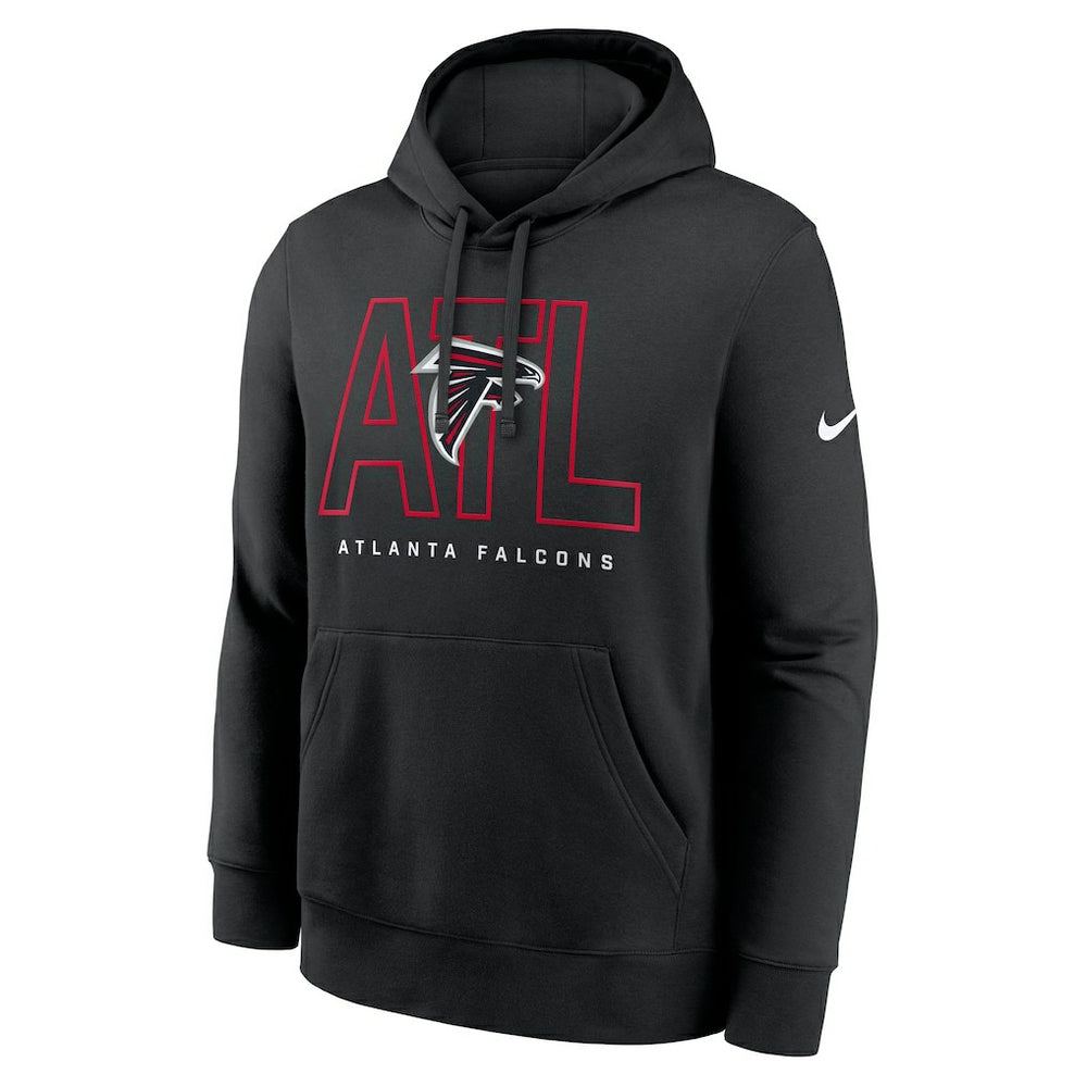 Atlanta Falcons Busted Play Club Fleece Pullover Hoodie Black