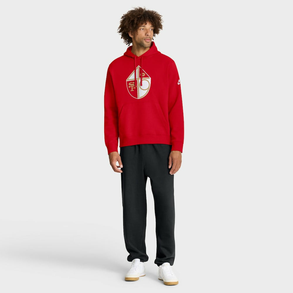 San Francisco 49ers Club Fleece Pullover Hoodie Scarlet