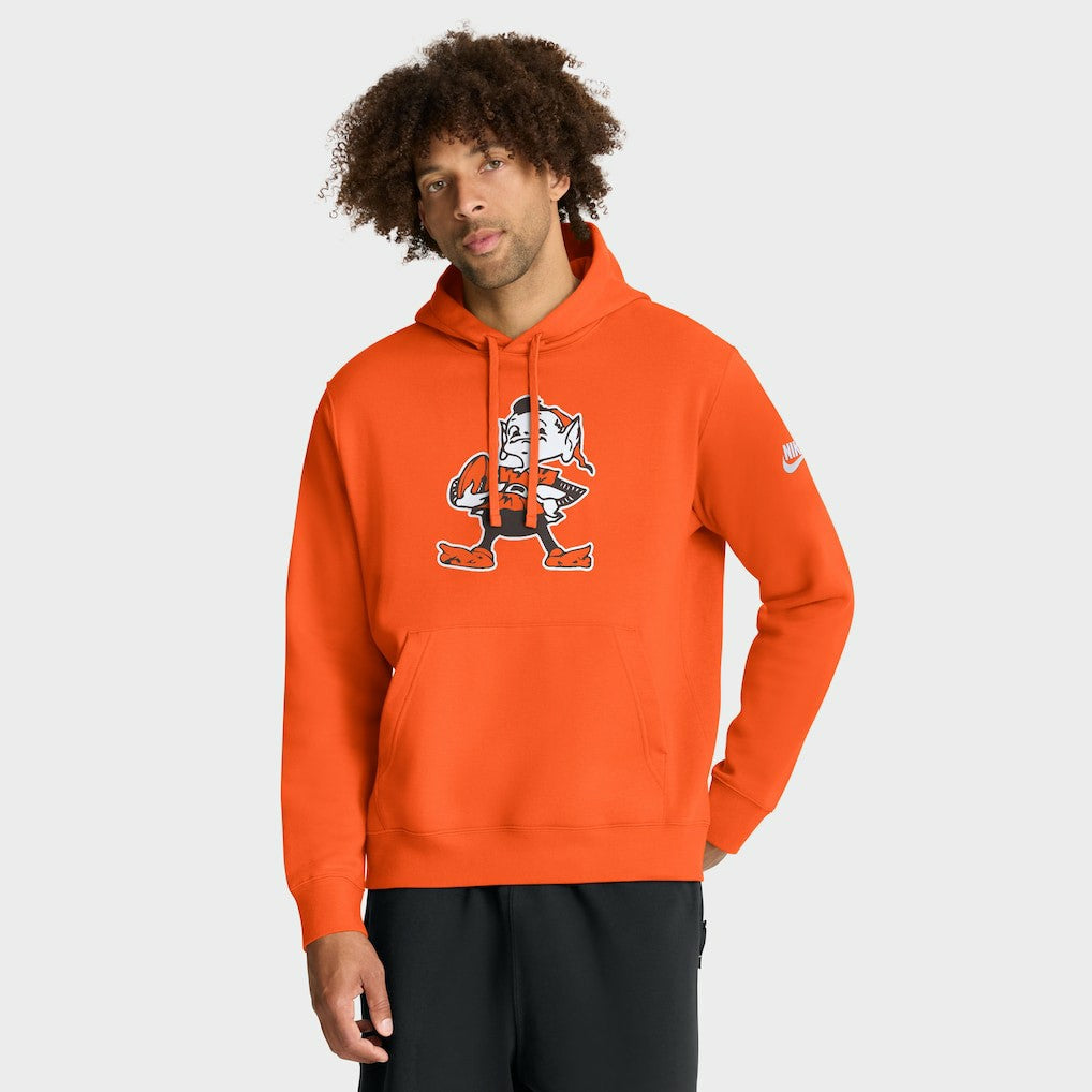 Cleveland Browns Club Fleece Pullover Hoodie Orange