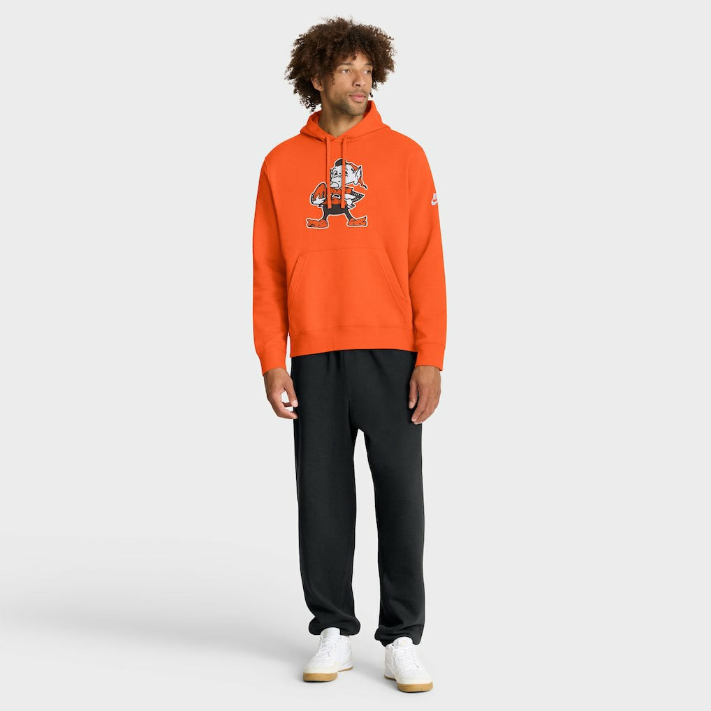 Cleveland Browns Club Fleece Pullover Hoodie Orange
