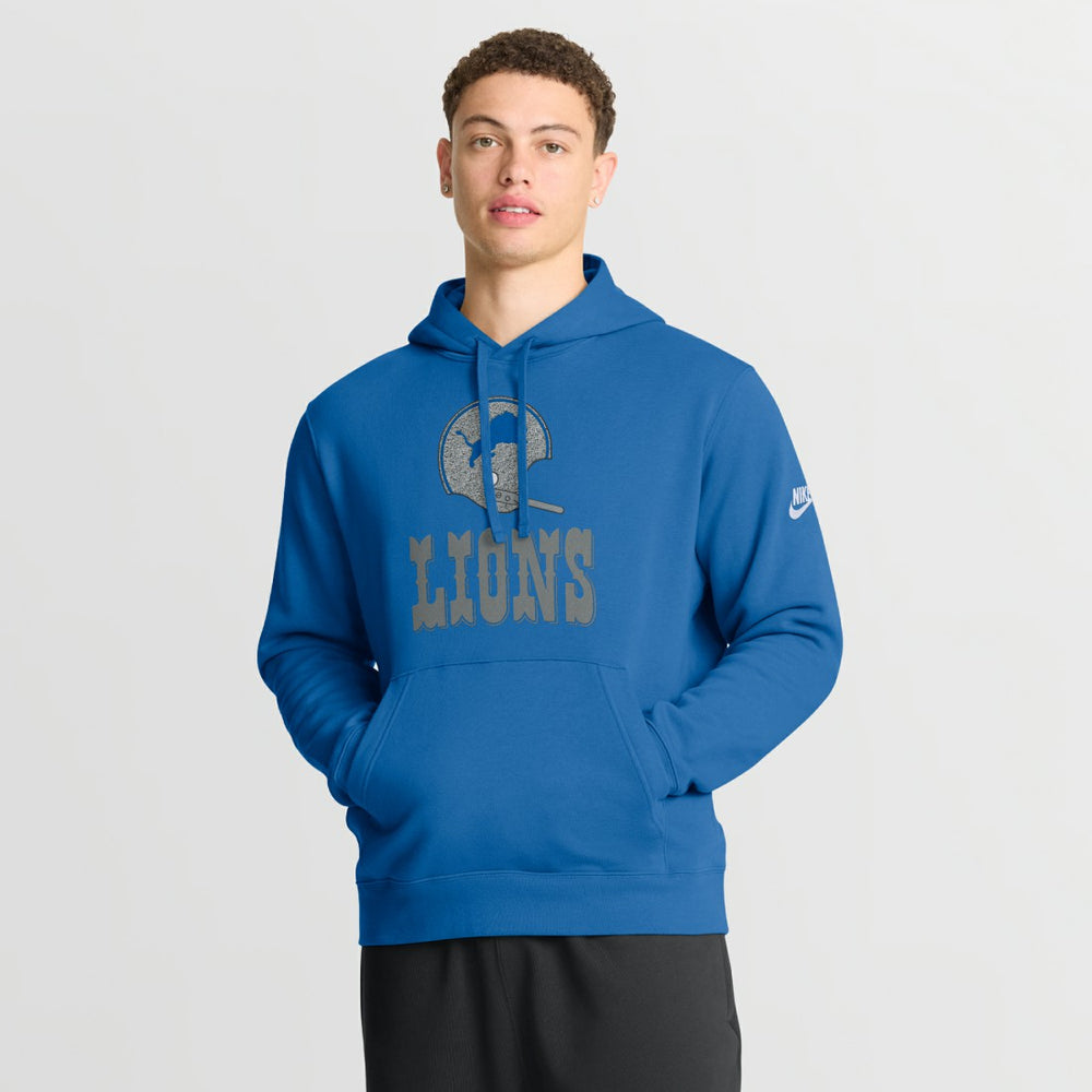 Detroit Lions Best Season Rewind Club Pullover Hoodie Royal