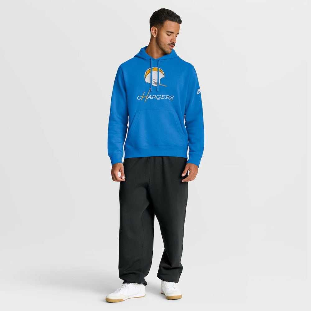 Los Angeles Chargers Best Season Rewind Club Pullover Hoodie Powder Blue