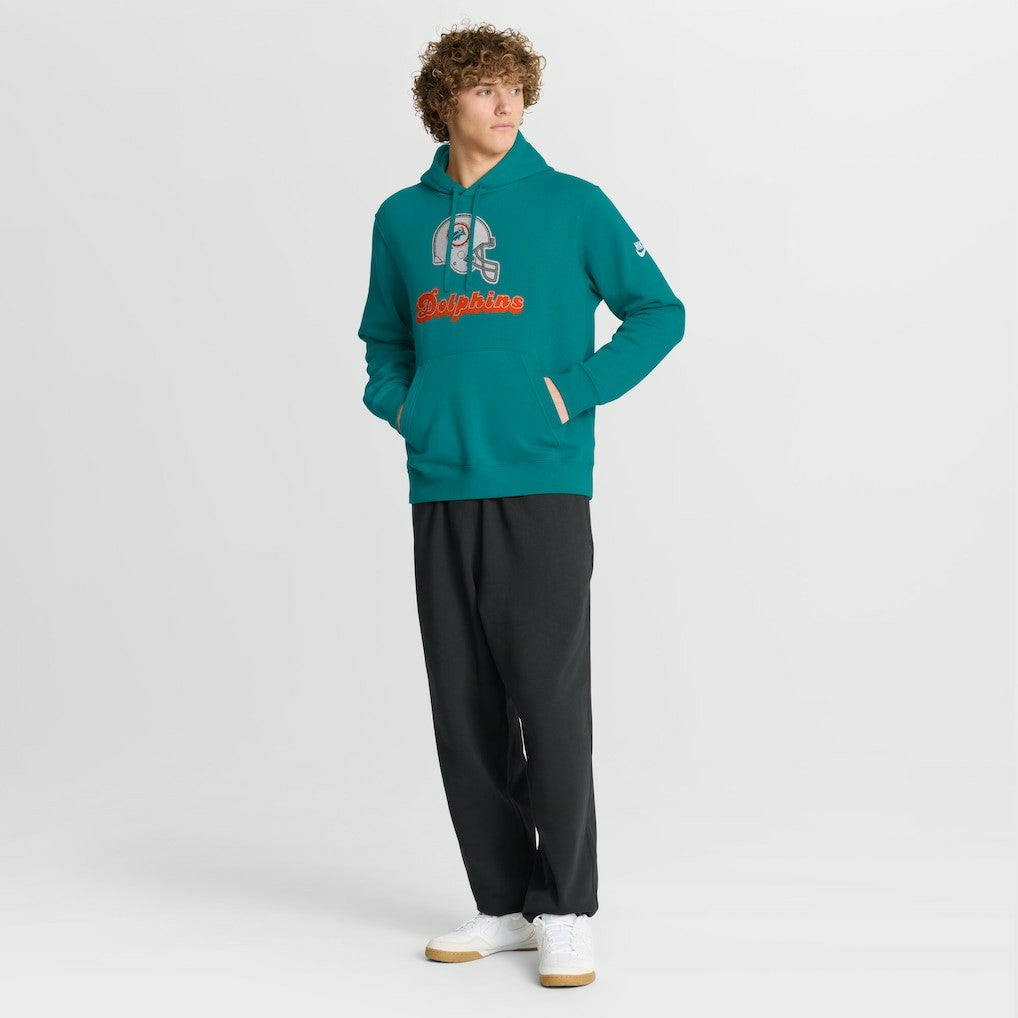 Miami Dolphins Best Season Rewind Club Pullover Hoodie Aqua