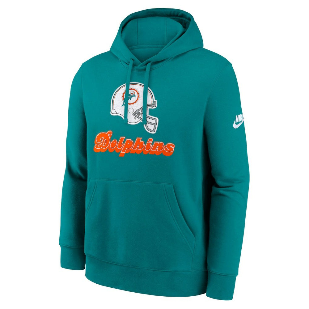 Miami Dolphins Best Season Rewind Club Pullover Hoodie Aqua