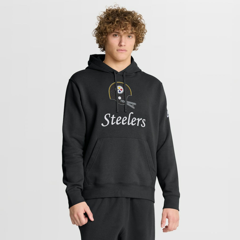 Pittsburgh Steelers Best Season Rewind Club Pullover Hoodie Black