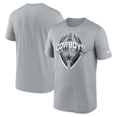 Dallas Cowboys Legend Icon Performance T-Shirt Gray
