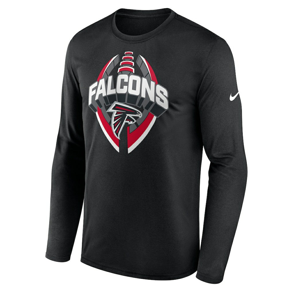 Atlanta Falcons Primetime Legend Icon Performance Long Sleeve T-Shirt Black