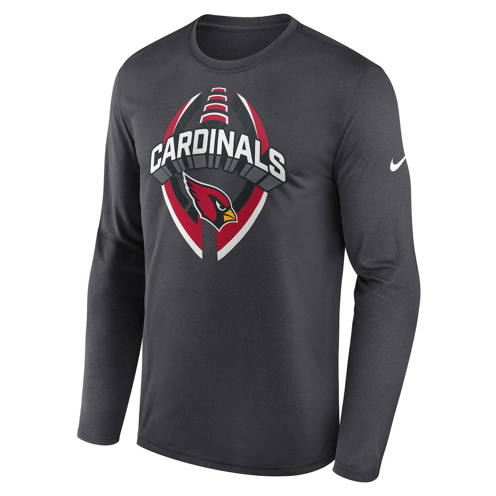 Arizona Cardinals Primetime Legend Icon Performance Long Sleeve T-Shirt Anthracite