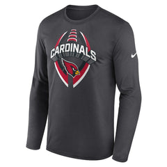 Arizona Cardinals Primetime Legend Icon Performance Long Sleeve T-Shirt Anthracite